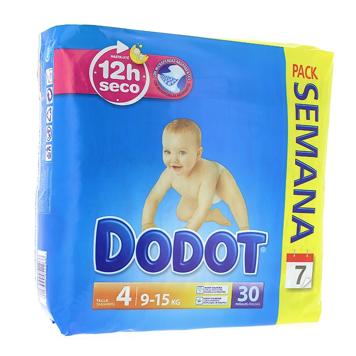 DODOT T-4 8-14 KG PACK SEMANA 30 U - Naturapotek