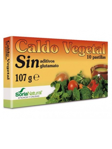 CALDO VEGETAL SIN ADITIVOS 10 PASTILLAS (107G)