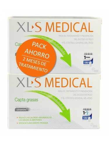 XLS MEDICAL CAPTA GRASAS PACK AHORRO 2X180 COP