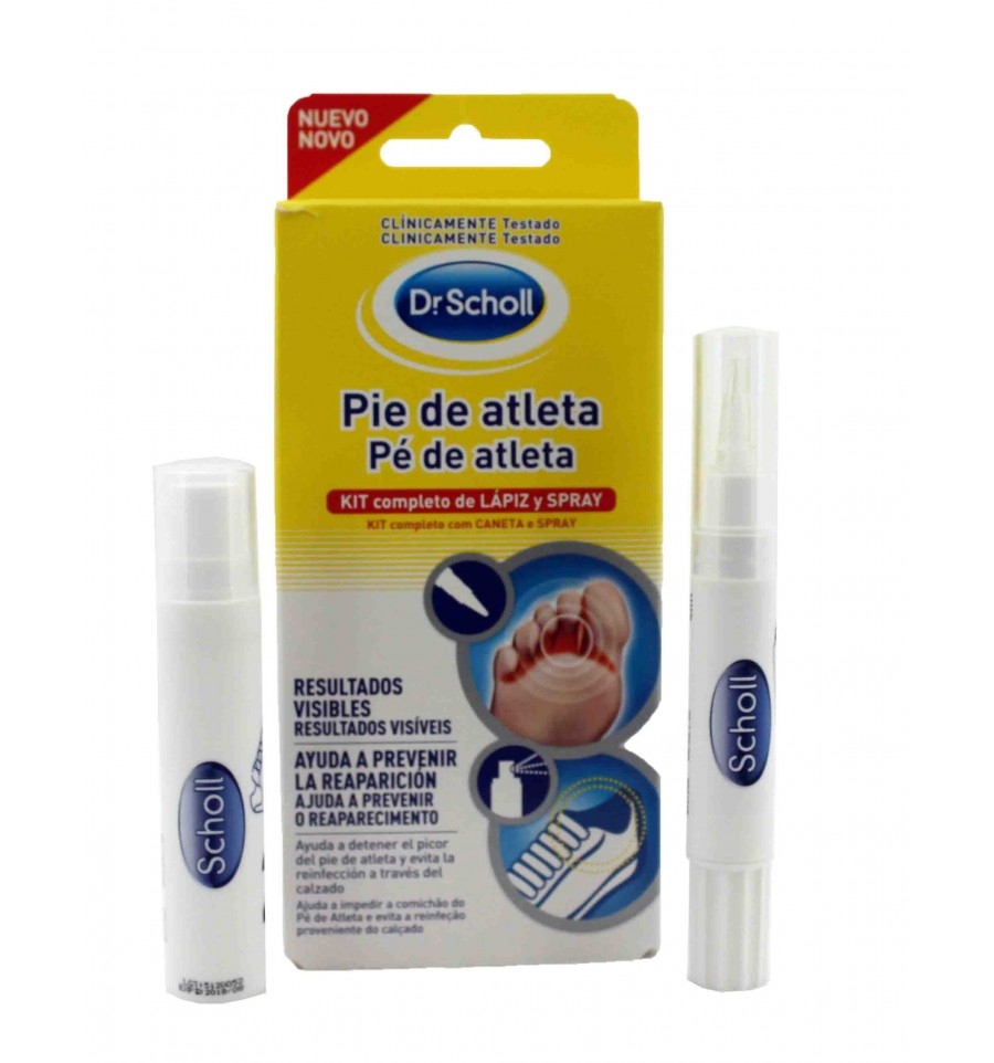 Scholl piede d'atleta kit completo penna e spray a € 13,50 su Farmacia  Pasquino